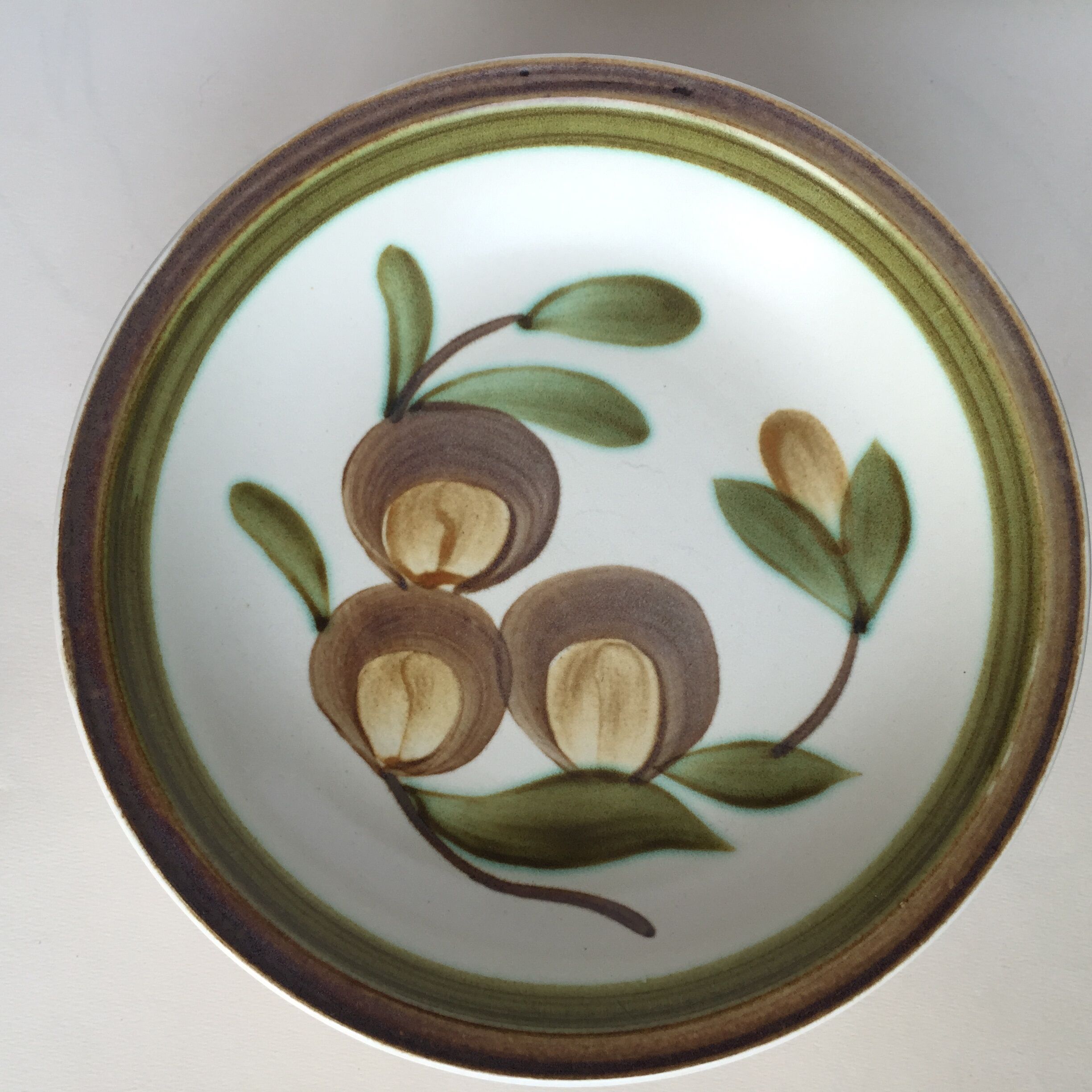 Set of 8 hollow plates of GIEN