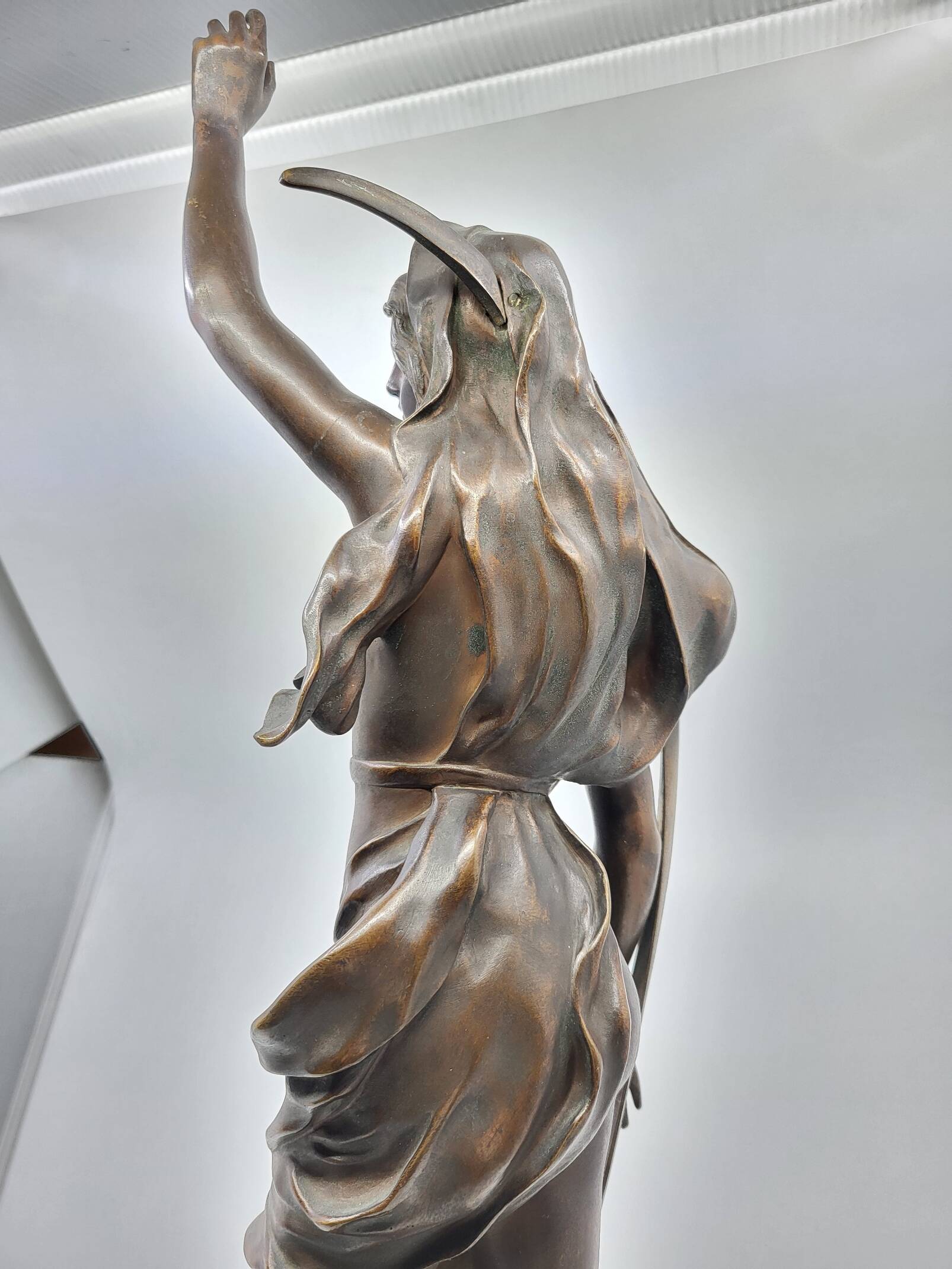 Bronze sculpture "The Shepherd's Star" by Henri Louis Levasseur 1880