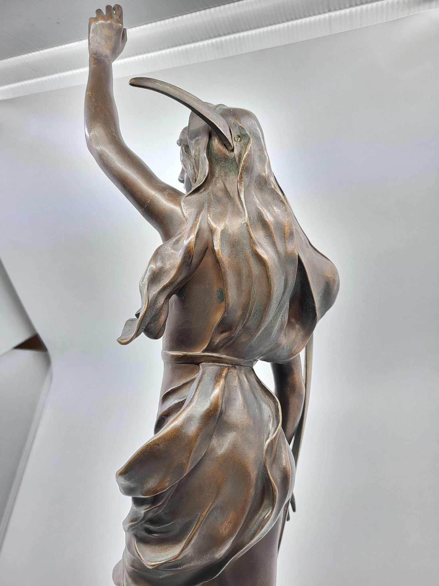 Bronze sculpture "The Shepherd's Star" by Henri Louis Levasseur 1880