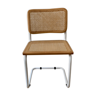 Chaise Marcel Breuer cesca B32 blanche