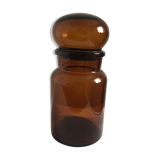 Amber Glass apothecary jar