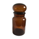 Amber Glass apothecary jar