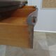 Table d’appoint extensible -Bureau-Années 80-Louis XV-teinte acajou