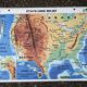 Ancienne carte MDI États-Unis USA vintage