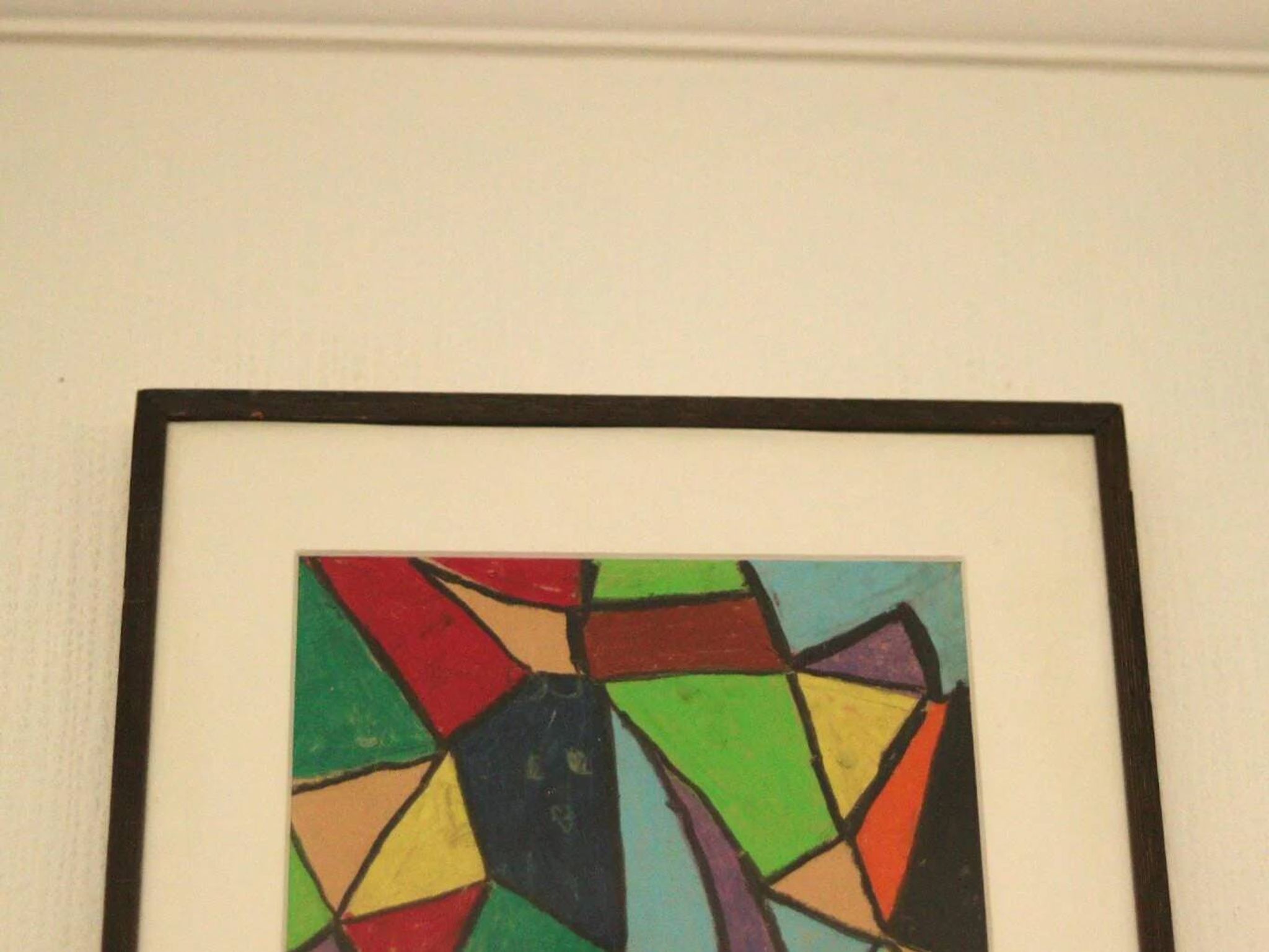 Média mixte suédoise/Pastel à l'huile sur panneau – “Ritad 66” par Ann Wazzgren