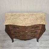 Louis XV style chest of drawers in rosewood