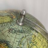 Vintage 1950 German Columbus World Map Globe - 53 cm