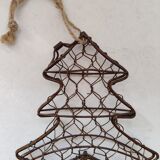 Vintage Christmas tree mesh hanging box
