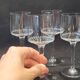 6 old Porto glasses in spear-cut crystal