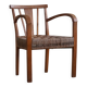 Modern Danish lounge chair in beech and paper cord, in the style of Frits Schlegel.