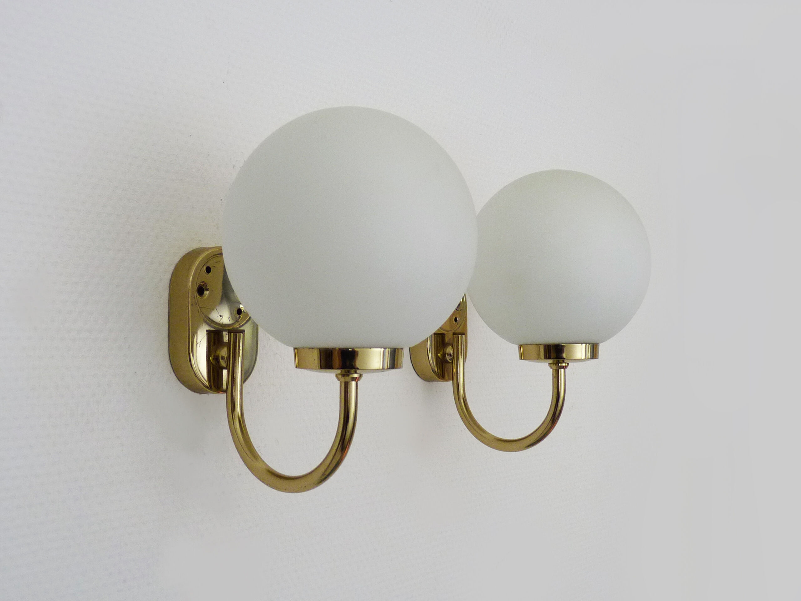 Pair of vintage German wall lamps, brand GS. Year 70 80