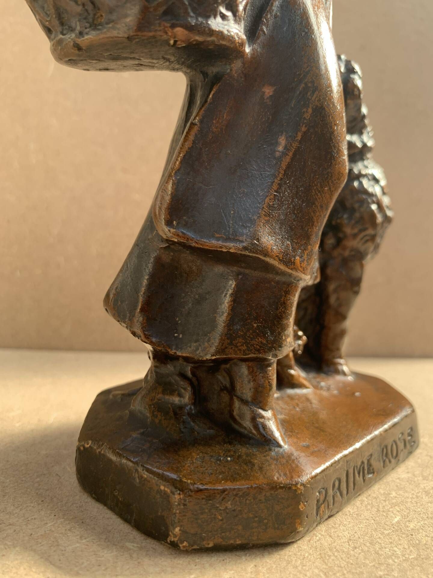 Statuette plâtre Art Nouveau