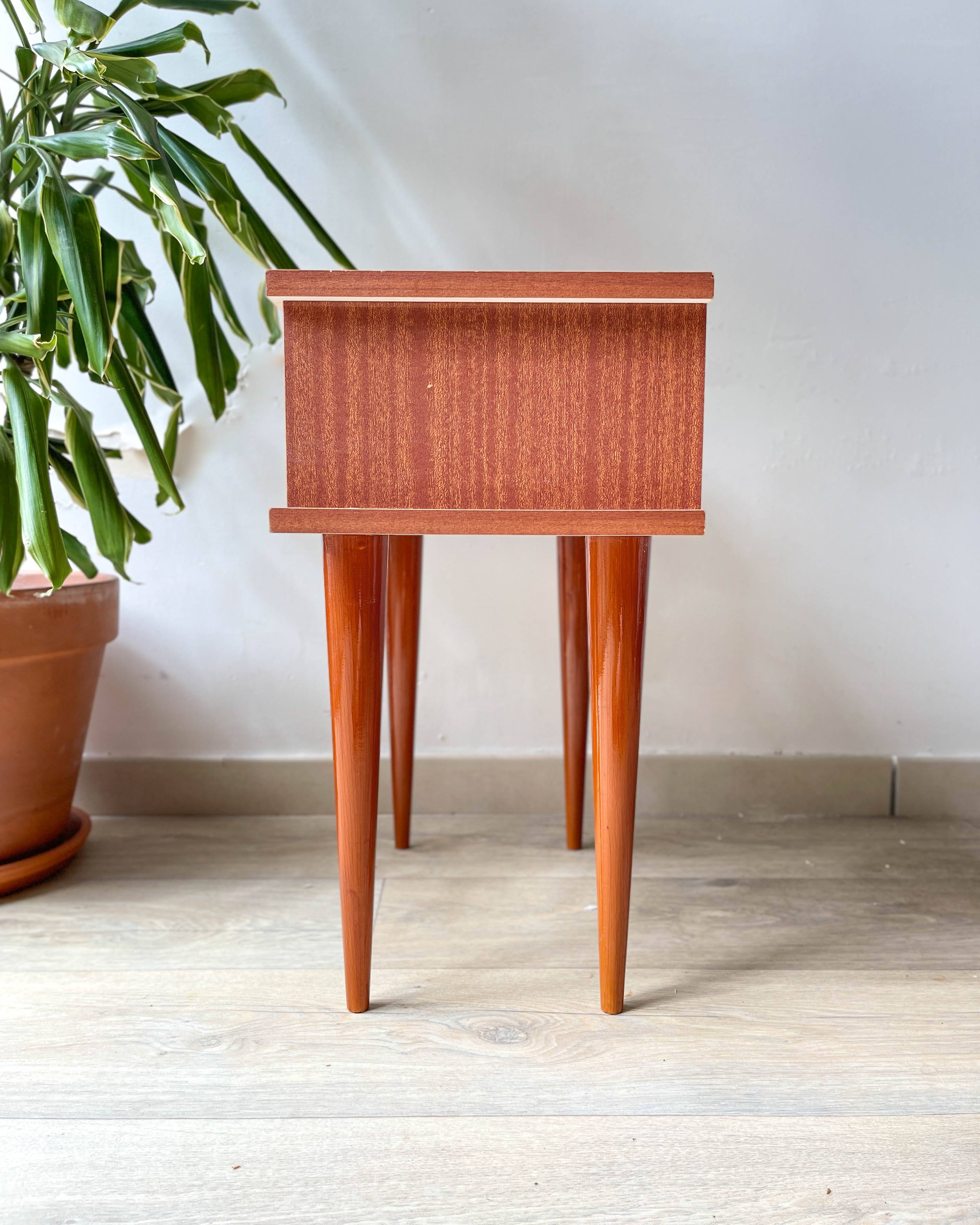 Vintage 1950s bedside table
