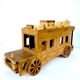 Handmade wooden bus