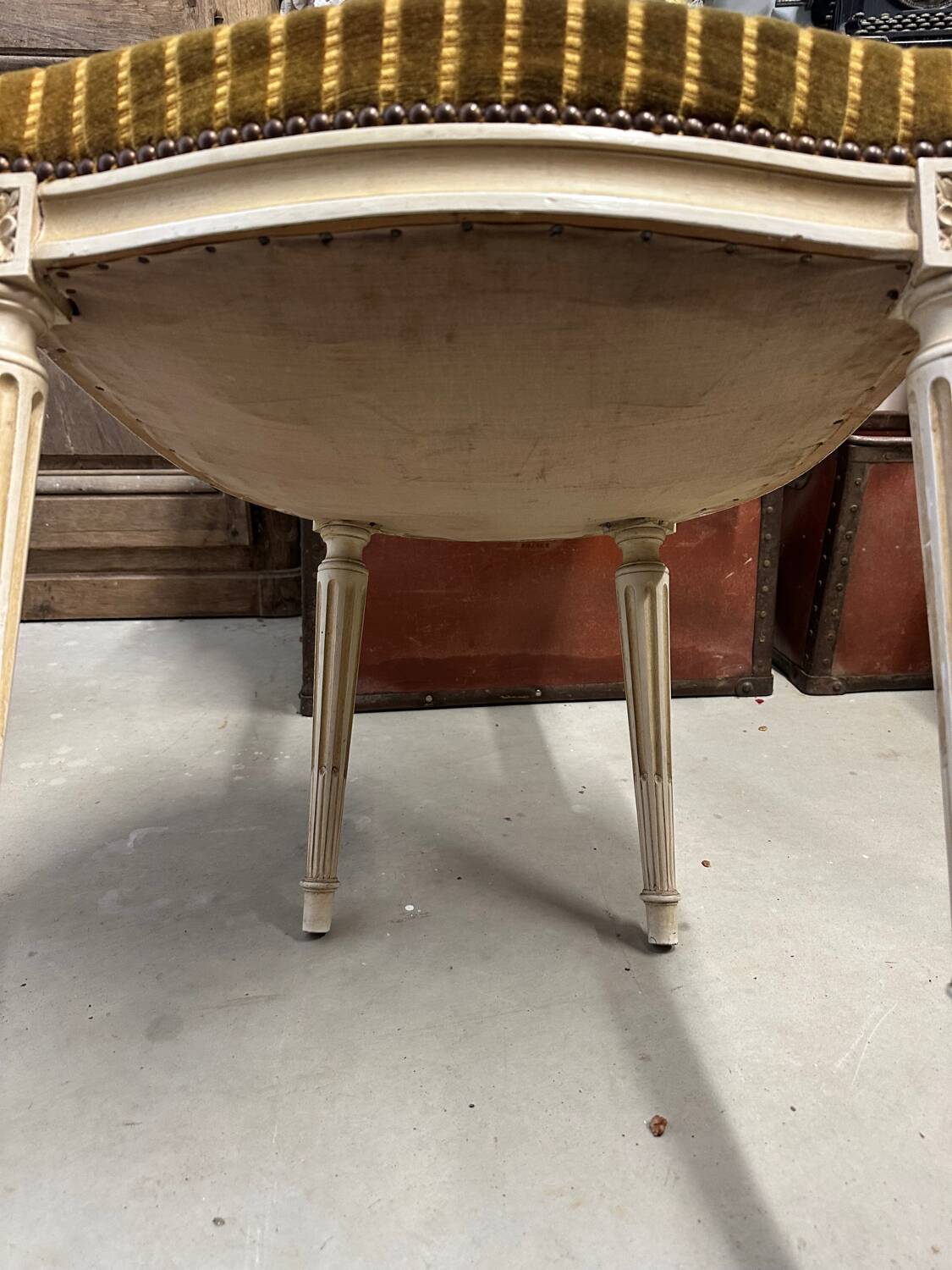 Set of 6 Louis XVI style chairs, circa 1970