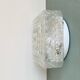 Square wall light ceiling light transparent glass gold 1970 1980 seventies