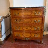 Belle commode marbre noir