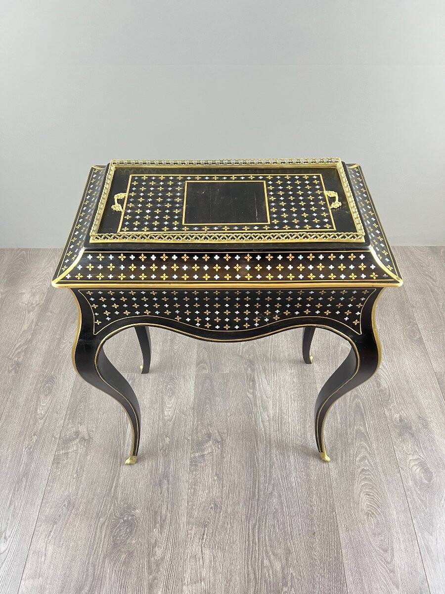 Napoleon III planter in Boulle marquetry, 19th century