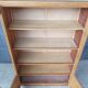 Vintage display bookcase in light oak