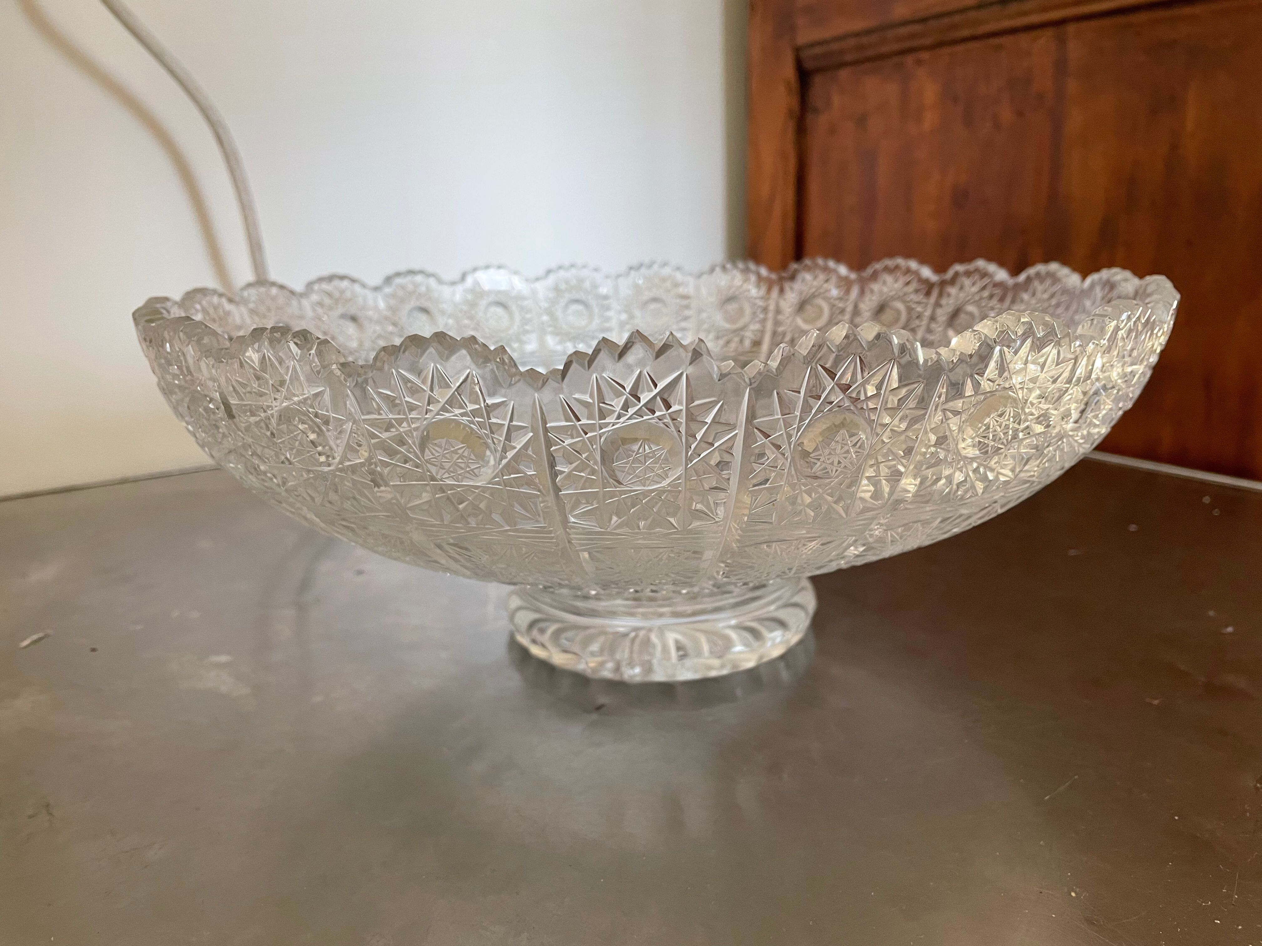 Fruit cup in. Cut crystal