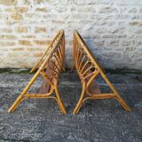 Wicker basket headboard and footboard