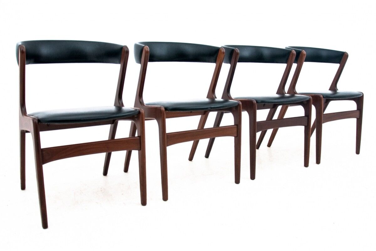 Set of four Moel T21 Fire chairs by Korup Stolefabrik Denmark 1960s