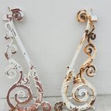 Hunting wheels gate jib bourgeois house in cast iron 19th