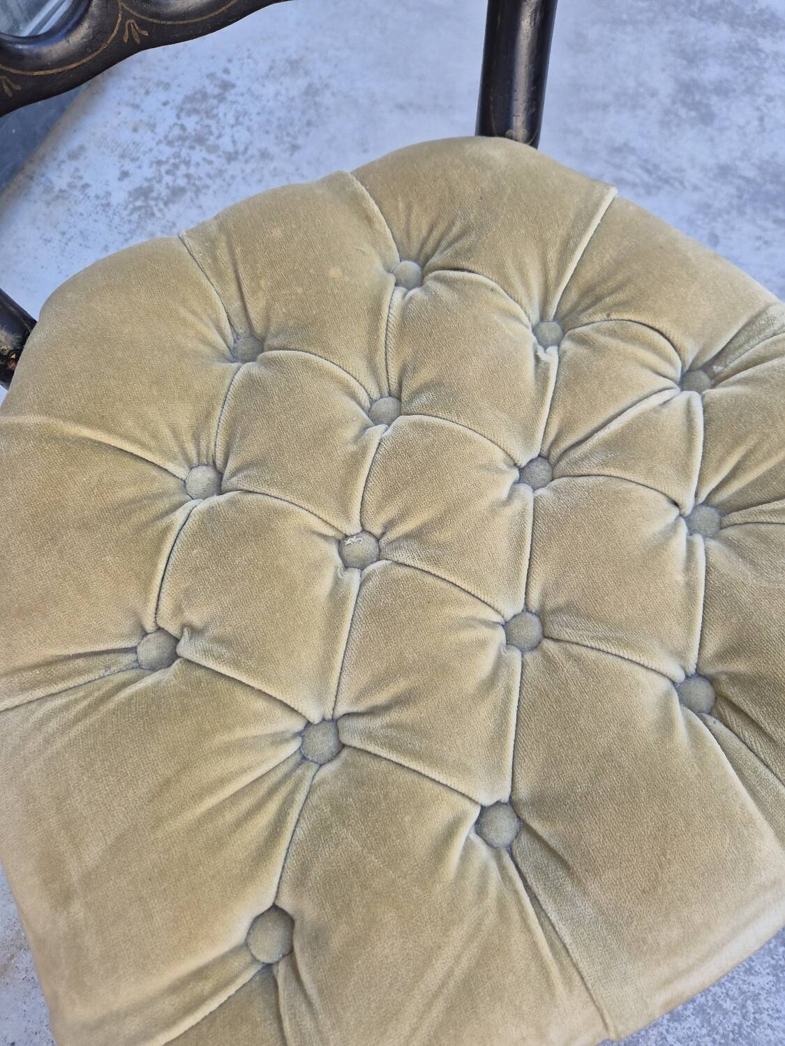 Napoleon III chair in blackened wood, 19th century