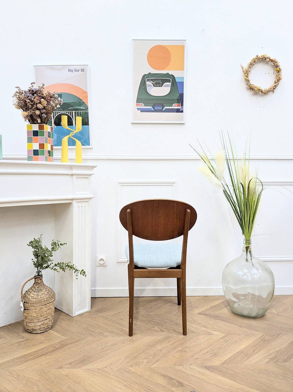Vintage Scandinavian teak chair