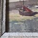 Claude HOUAL Marine Watercolour Titled "Port Haliguen" Circa 1950