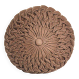 Coussin rond plissé