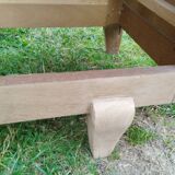 Old vintage chest of drawers with compass feet