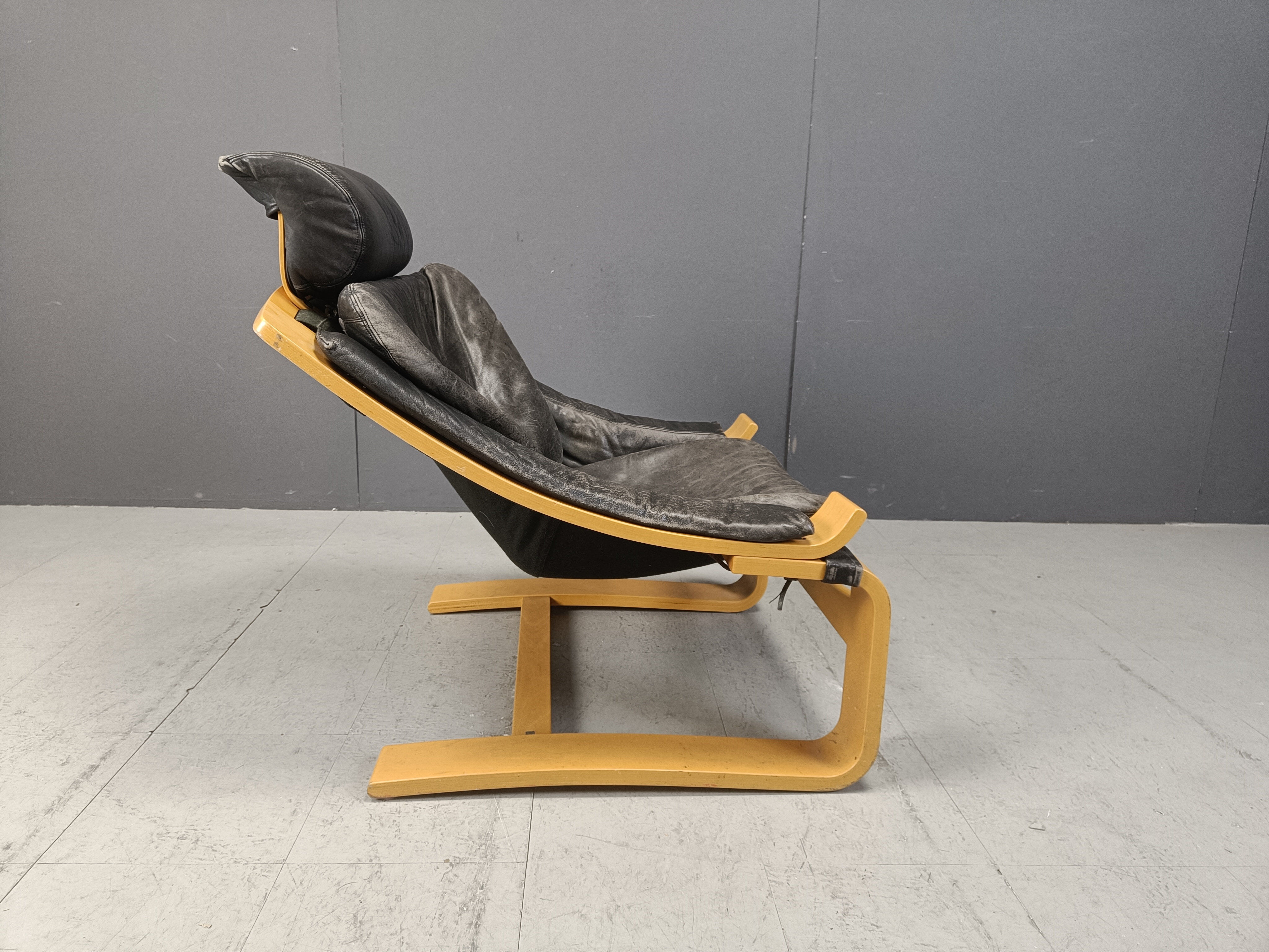 Swedish Kroken armchair by Ake Fribyter for Nelo Möbel, 1970s