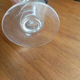 Engraved glass carafe