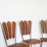Set of 3 tublac petal skai kitchen chairs