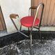 Metal bar chair and industrial Skaï 70s