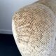 Vintage velvet armchair armrests fins