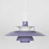 Rare indigo PH 5 pendant lamp by Poul Henningsen, Louis Poulsen, 1958