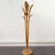 Rattan coat rack