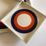 Set of 5 trays target Prisunic design 1960