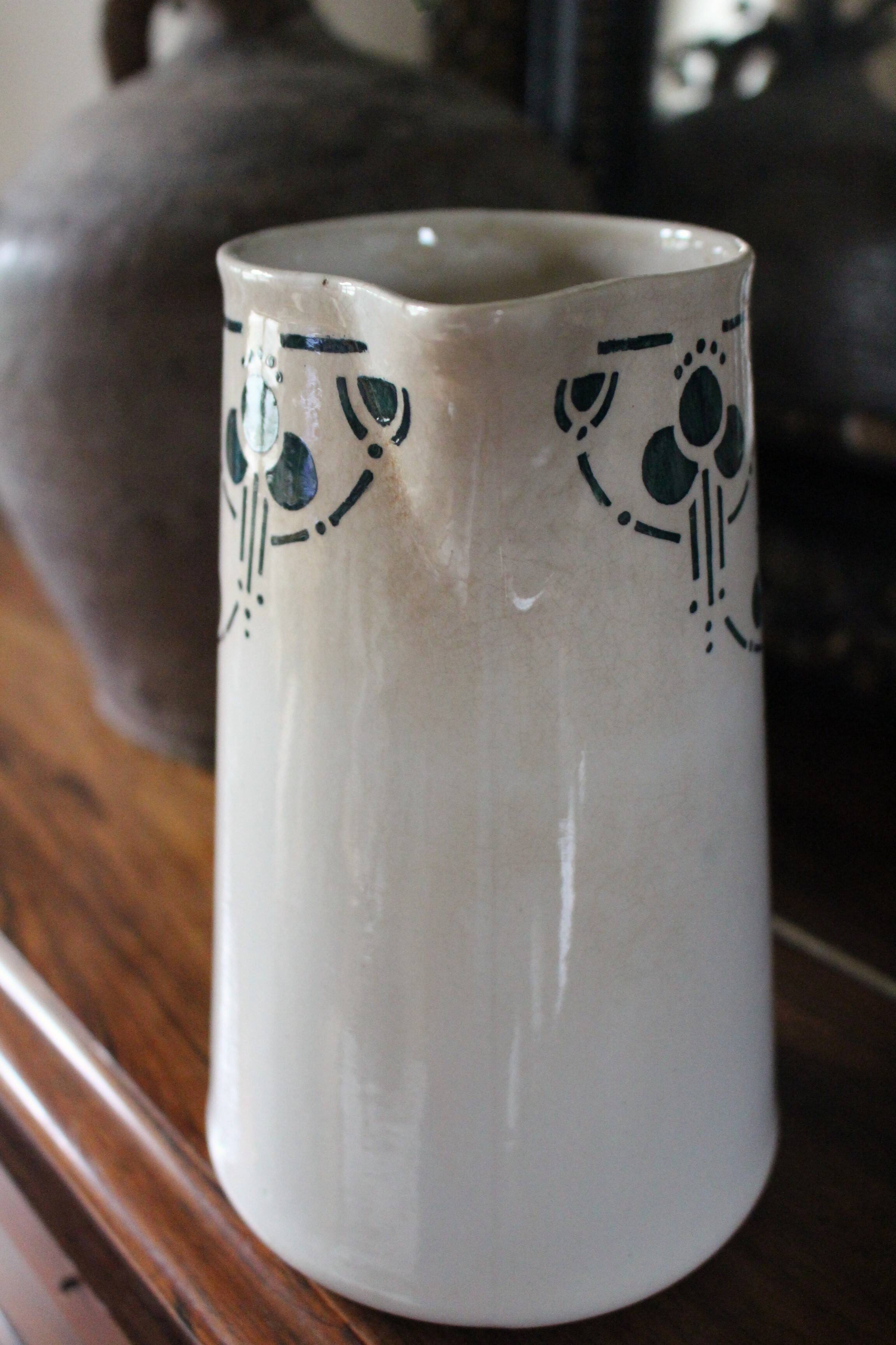 Old green water pitcher Bordeaux collection