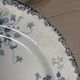 Superb antique plate Terre de Fer blue Emile Bourgeois Paris