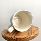 Striped earthenware pitcher