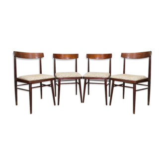 Set of four chairs wooden Jitona 1970
