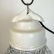 Vintage White Porcelain Pendant Light, 1970s