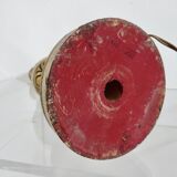 Large baroque lamp in polychrome wood, 1960s