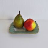 Cendrier, vide poche en porcelaine à glaçure craquelée, années 1940