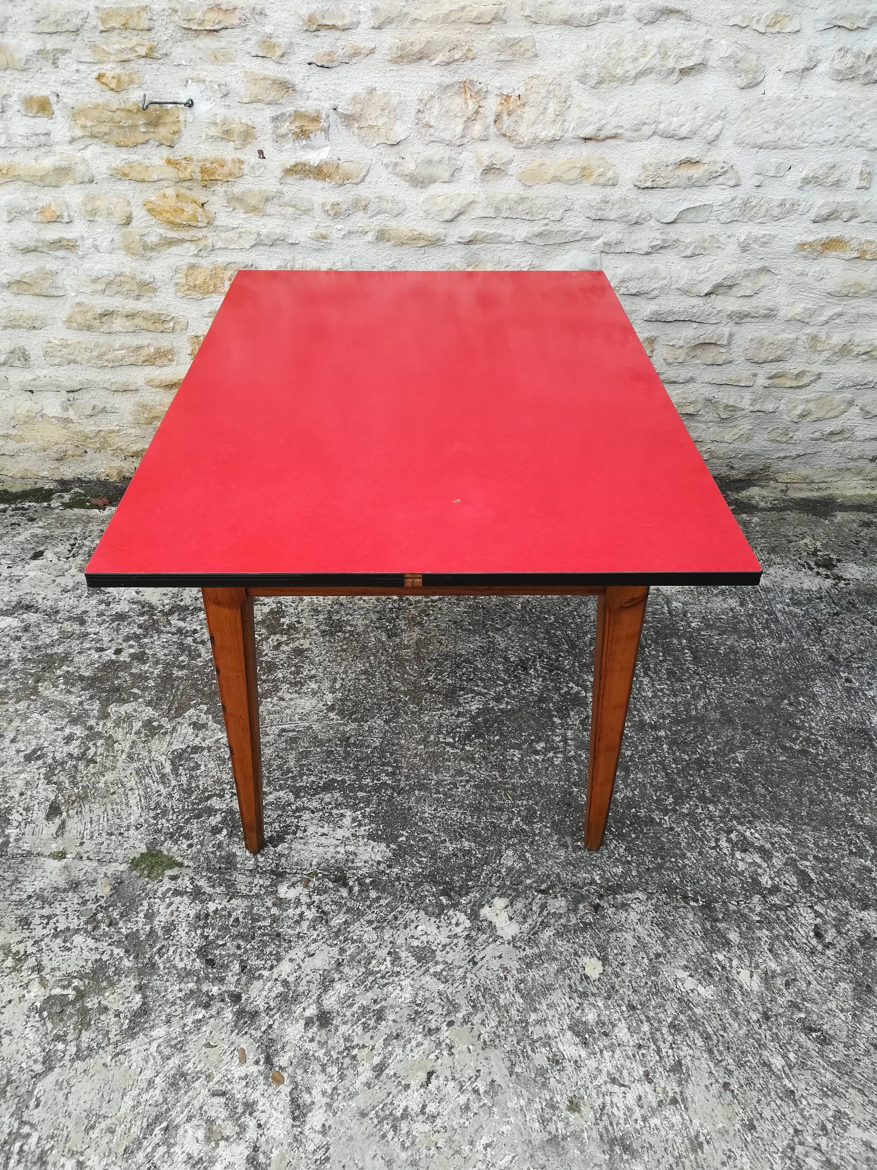 Oak table, formica top
