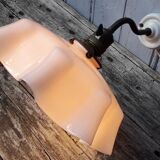 Pink opaline sconce