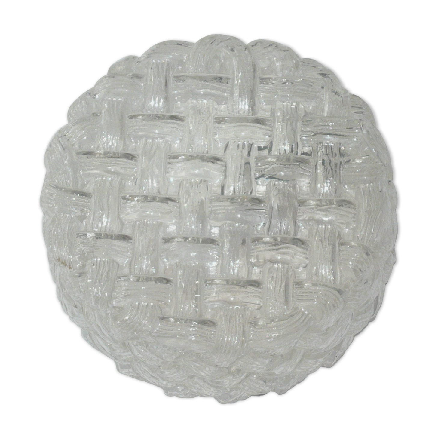 VINTAGE GLASS CEILING LAMP 60 YEARS